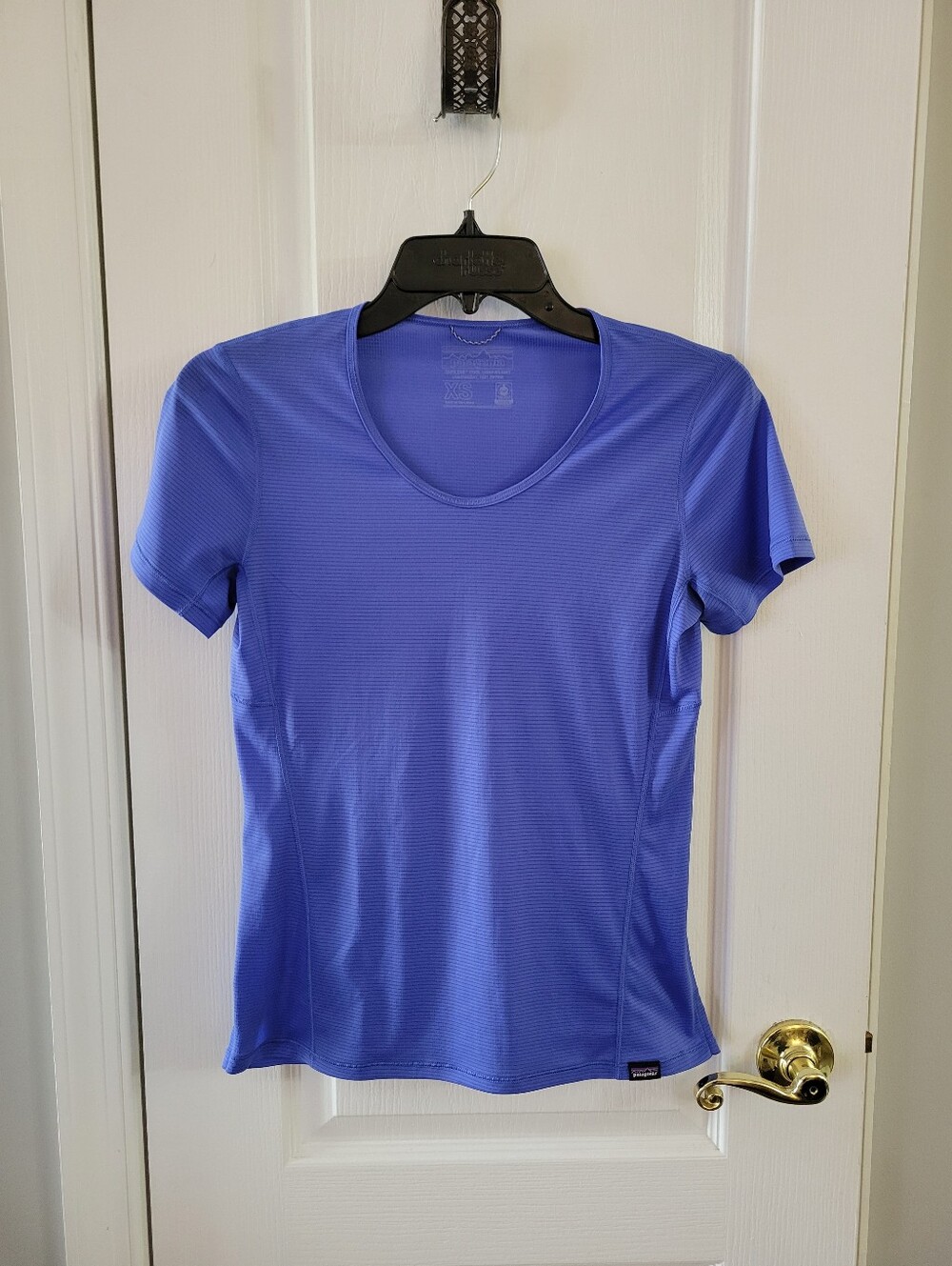 Patagonia Women's Capilene Cool Lightweight Short Sleeve Shirt Float Blue XS